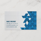 Blue Triangles-visitekaartje Visitekaartje (Achterkant)