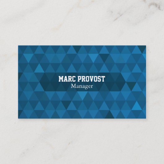 Blue Triangles-visitekaartje Visitekaartje (Voorkant)