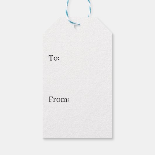 Blue Triangular Patterned Gift Label Cadeaulabel (Achterkant)