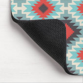 Blue Tribal Abstract Muismat (Hoek)