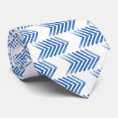 Blue Tribal Arrow-patroon Stropdas (Opgerold)