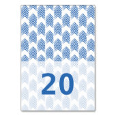 Blue Tribal Arrows Table Kaart (Achterkant)