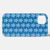 Blue Tribal Honu Sea Turtles Case-Mate iPhone Case (Achterkant (horizontaal))
