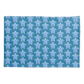Blue Tribal Honu Sea Turtles Kussensloop (Achterkant)
