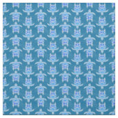 Blue Tribal Honu Sea Turtles Stof (Swatch)
