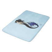 Blue Tribal Mermaid Badmat (Gekanteld)