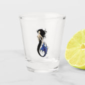 Blue Tribal Mermaid Shot Glas (Voorkant)