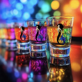 Blue Tribal Mermaid Shot Glas