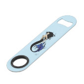 Blue Tribal Mermaid Speed Flessenopener (Voorkant Gekanteld)