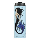 Blue Tribal Mermaid Thermosbeker (Voorkant)