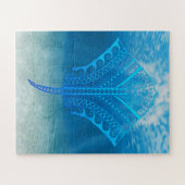 Blue Tribal Stingray Legpuzzel (Horizontaal)