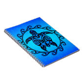 Blue Tribal Turtle Sun Notitieboek (Rechterzijde)