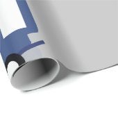 Blue Trolley Car Icon  Railway Wagon Cadeaupapier (Rol Hoek)