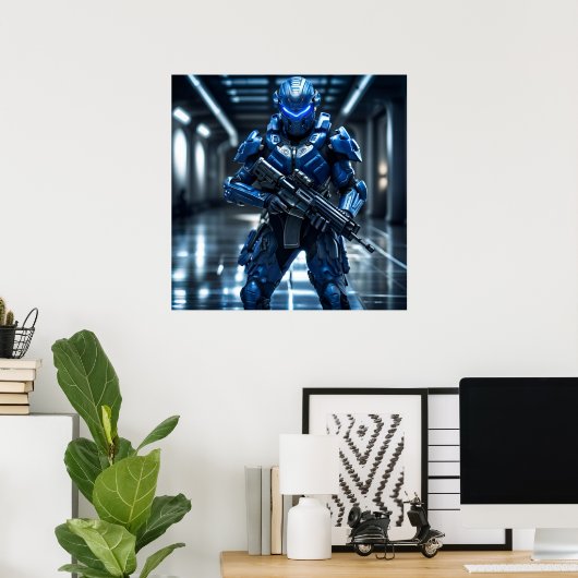 Blue Trooper Poster (Thuiskantoor)