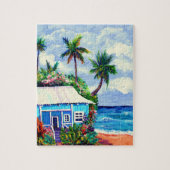 Blue Tropical Beach House of Kauai Puzzle Legpuzzel (Verticaal)