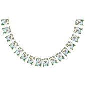 Blue Tropical Monthly Photo Bunting Flags Vlaggetjes (Alle)