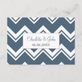 Blue Tropical Palm Tree Wedding Informatiekaartje (Achterkant)