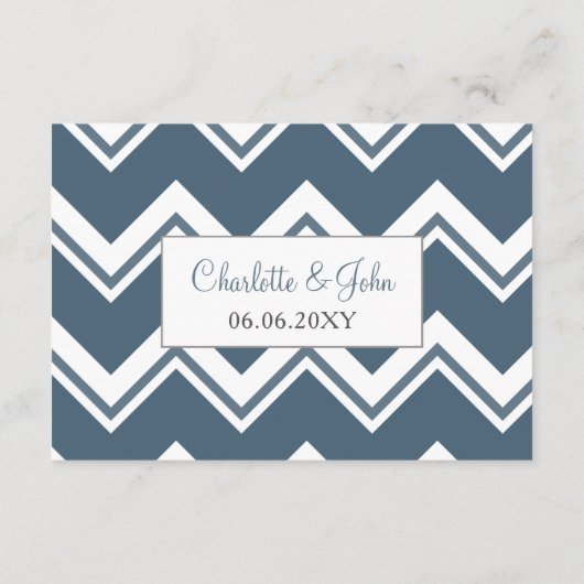 Blue Tropical Palm Tree Wedding Informatiekaartje (Achterkant)