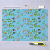 Blue Tropical Paradise-weefselpapier Tissuepapier (Craft)