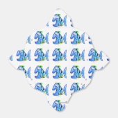 Blue Tropical Piranha met sterren Bedankdoosjes (Uitgevouwen)