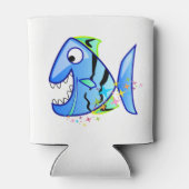 Blue Tropical Piranha met sterren Blikjeskoeler (Achterkant)