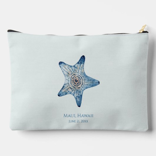 Blue Tropical Zee Bruiloft Moeder van de bruidegom Etui (Achterkant)