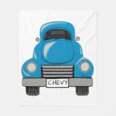 Blue Truck - Aangepaste tas Fleece Deken (Voorkant)