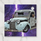 Blue Truck Bedankjes Labels (Achterkant)