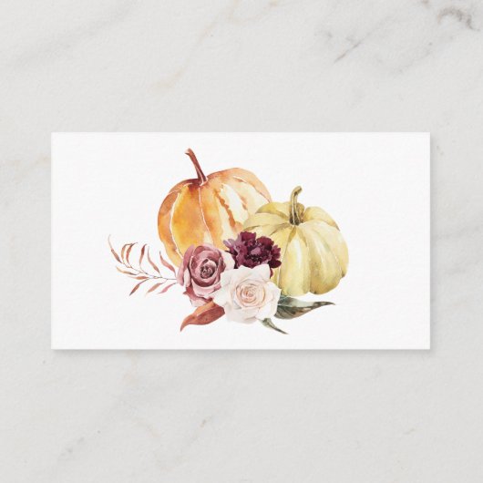  Blue Truck Boeken voor Baby Herfst Baby shower Informatiekaartje (Achterkant)