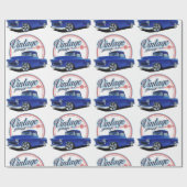  Blue Truck Cadeaupapier (Vlak)