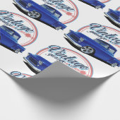  Blue Truck Cadeaupapier (Hoek)