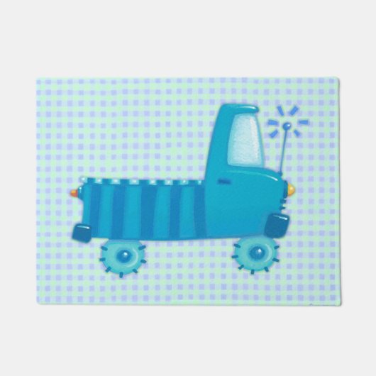Blue Truck Deurmat (Voorkant)