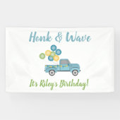Blue Truck Drive by Birthday Party Honk Spandoek (Horizontaal)