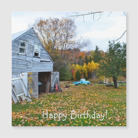  Blue Truck en Barn Birthday (Voorkant)