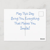  Blue Truck en Barn Birthday Briefkaart (Achterkant)