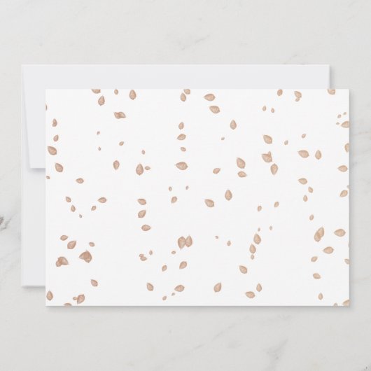 Blue  Truck Herfst Baby shower Dank u Kaart (Achterkant)