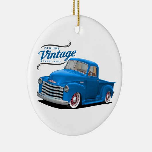  Blue Truck Keramisch Ornament (Rechts)