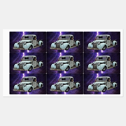  Blue Truck Labels (Vel)