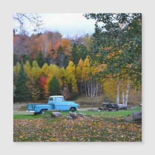  Blue Truck Magnetic Card