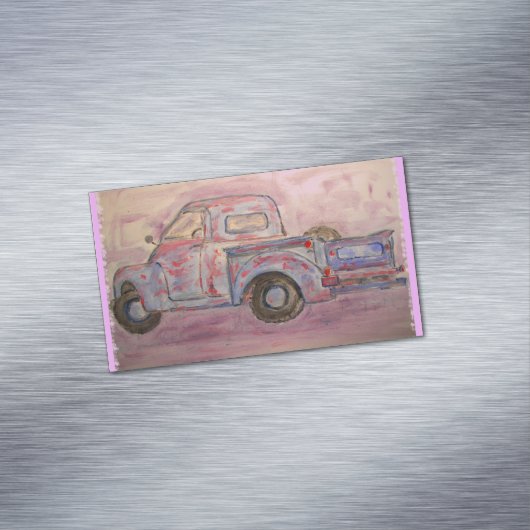 Blue Truck Magnetisch Visitekaartje (Voorbeeld)