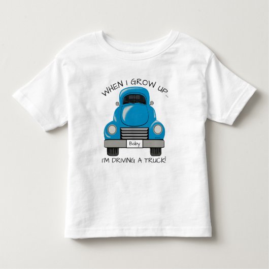 Blue Truck Personalized Shirt (Voorkant)