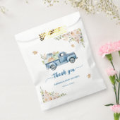 Blue Truck Pompoen Baby shower Dank u Bedankzakje (Gezegeld)