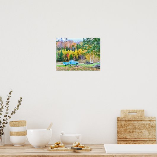 Blue Truck Poster (Keuken)