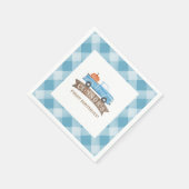 Blue Truck PUMPKIN Birthday Herfst 1st Birthday Servet (Hoek)