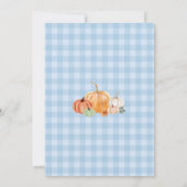 Blue Truck & Pumpkin Herfst Boerderij Verjaardag Kaart (Achterkant)