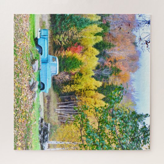 Blue Truck Puzzle Legpuzzel (Horizontaal)