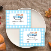 Blue truck - raad eens hoeveel snoepjes er in de p informatiekaartje