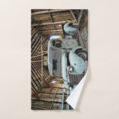 Blue Truck Rustic Barn Bad Handdoek (Handdoek)