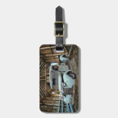  Blue Truck Rustic Barn Bagagelabel (Voorkant verticaal)