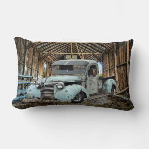 Blue Truck Rustic Barn Kussen